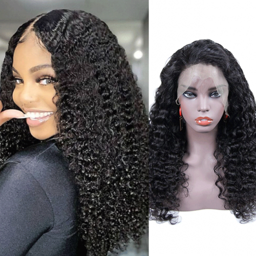 HD/Transparent Lace 13*4 Frontal Wigs Yellow Band 100% Virgin Hair Water Wave Hair Wigs 10-40inch Berrys Fashion Hair