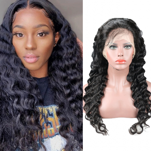 Lace Frontal Wigs 13x4 Loose Wave Hair 10-30 inch Any Density With Bleached Knots and Natural Hairline Berrys Fashion Peruvian Raw Hair
