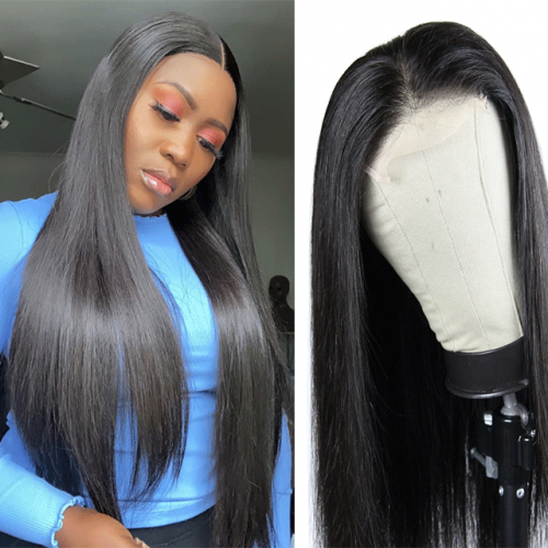 HD/Transparent 4*4  Lace Closure Wig Straight  For Women Black Color Brazilian any Density Customized Lace closure Wigs Berrys Fashion 100% Virgin Hai