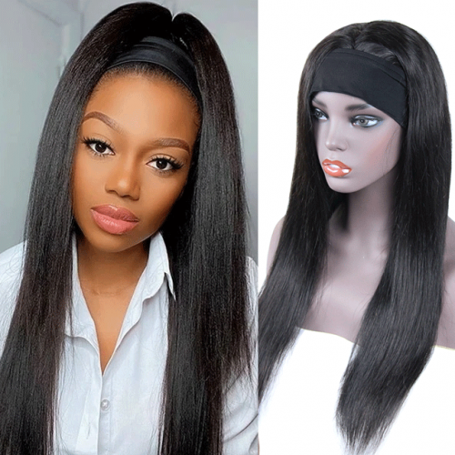Berrys Fashion New Arrival Headband wig Brazilian Straight 100% Human hair 16-20 Natural Hairline