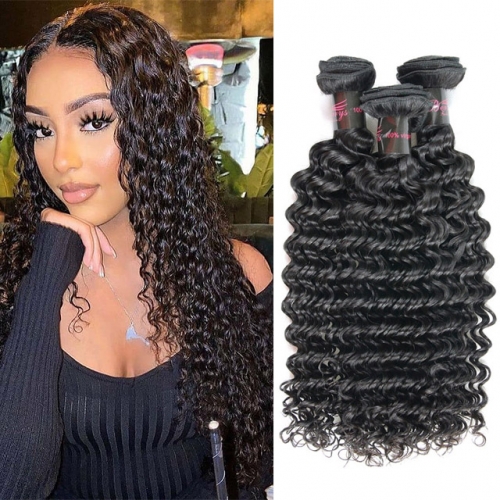 Maylaysian Deep Wave Raw Hair 3PCS/ Lot with High Quality 100% Virgin Human Hair, can Be Dyed, Bleached Berrys Fashion Raw Hair
